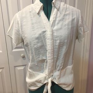 White Tie Blouse